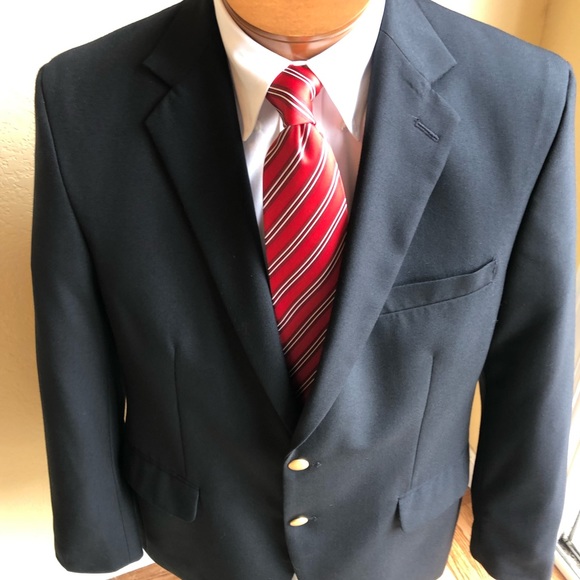 Lands’ End Classic Black Blazer Size 42 - Picture 5 of 15